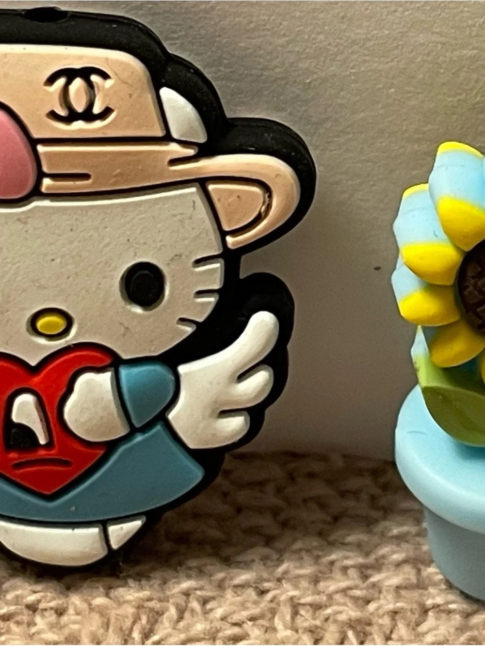 Focal Bead 2 Set Princess and Queen and Cat with Sunflower
